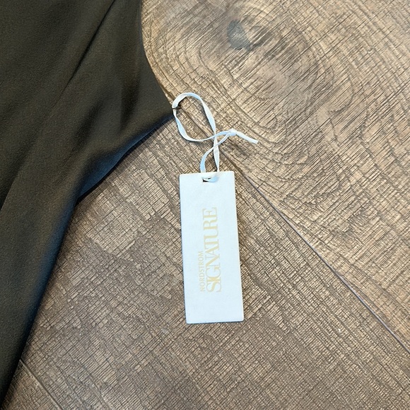 Never worn Nordstrom signature slip dress in olive green size extra small - Picture 2 of 3